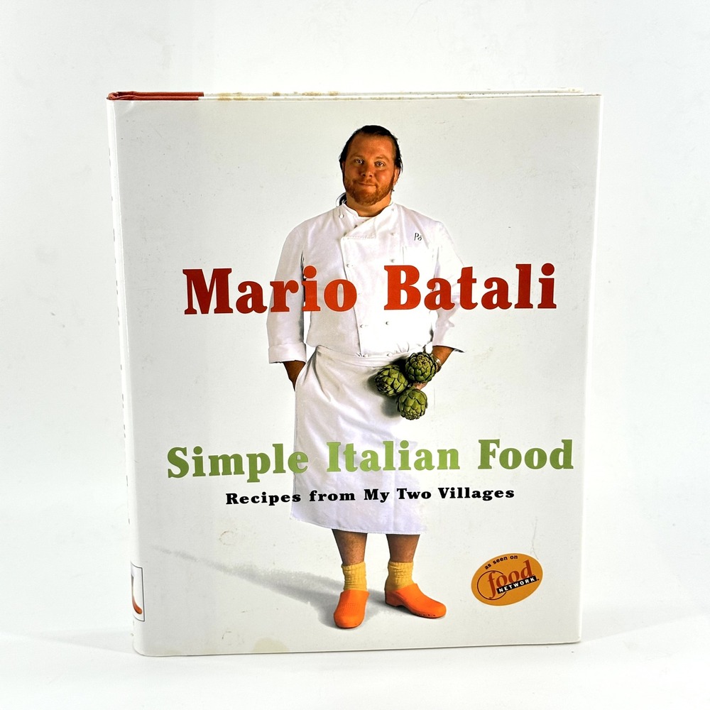 Mario Batali Simple Italian Food Signed Cookbook Hardcover Autographed 1st Ed